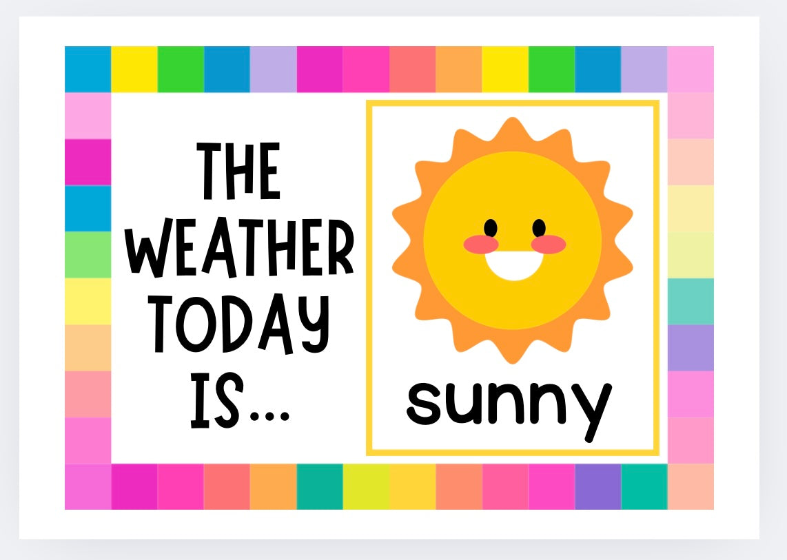 Weather lesson plan